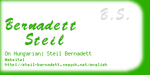 bernadett steil business card